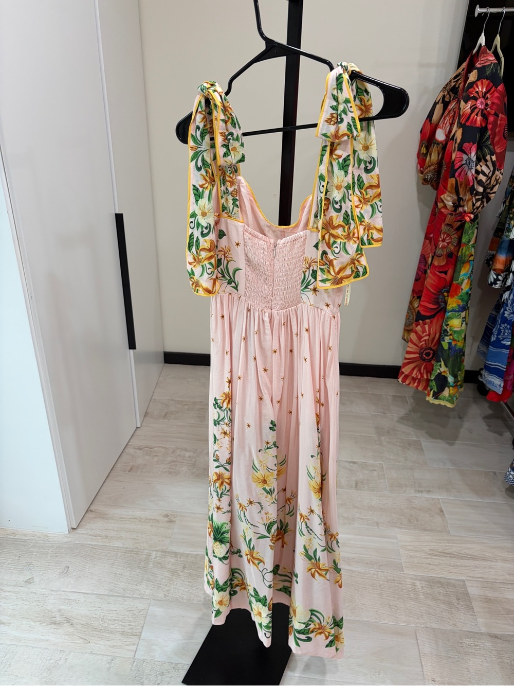 Farm Rio: Botanical Beauty floral cotton-blend midi dress - Picture 9 of 13